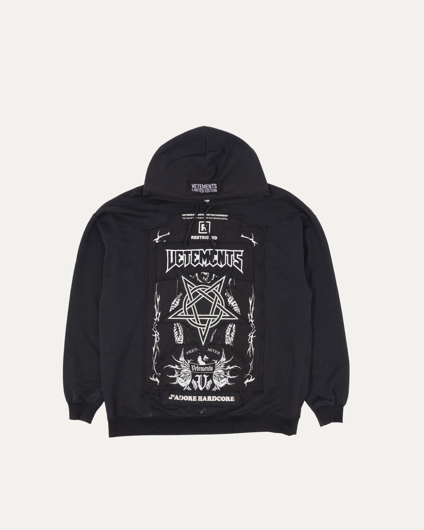 J'Adore Hardcore Logo Patch Hoodie