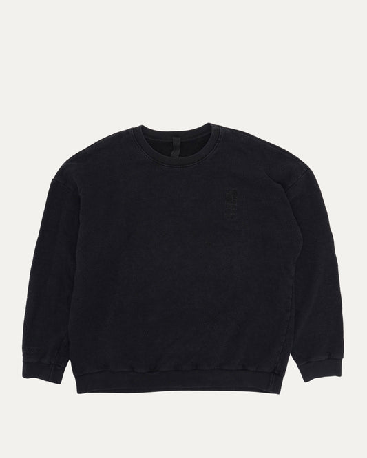 Jacquard Monogram Vertical Logo Crewneck Sweatshirt