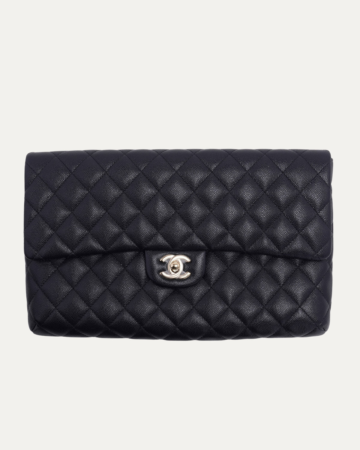 Long Quilted Flap Wallet