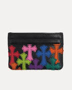 Multicolor Cross Patch Cardholder