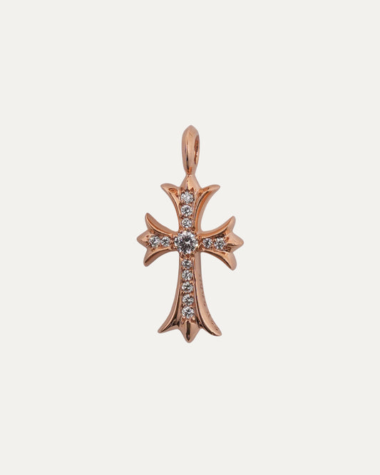 Gold Diamond Tiny Fat Pendant