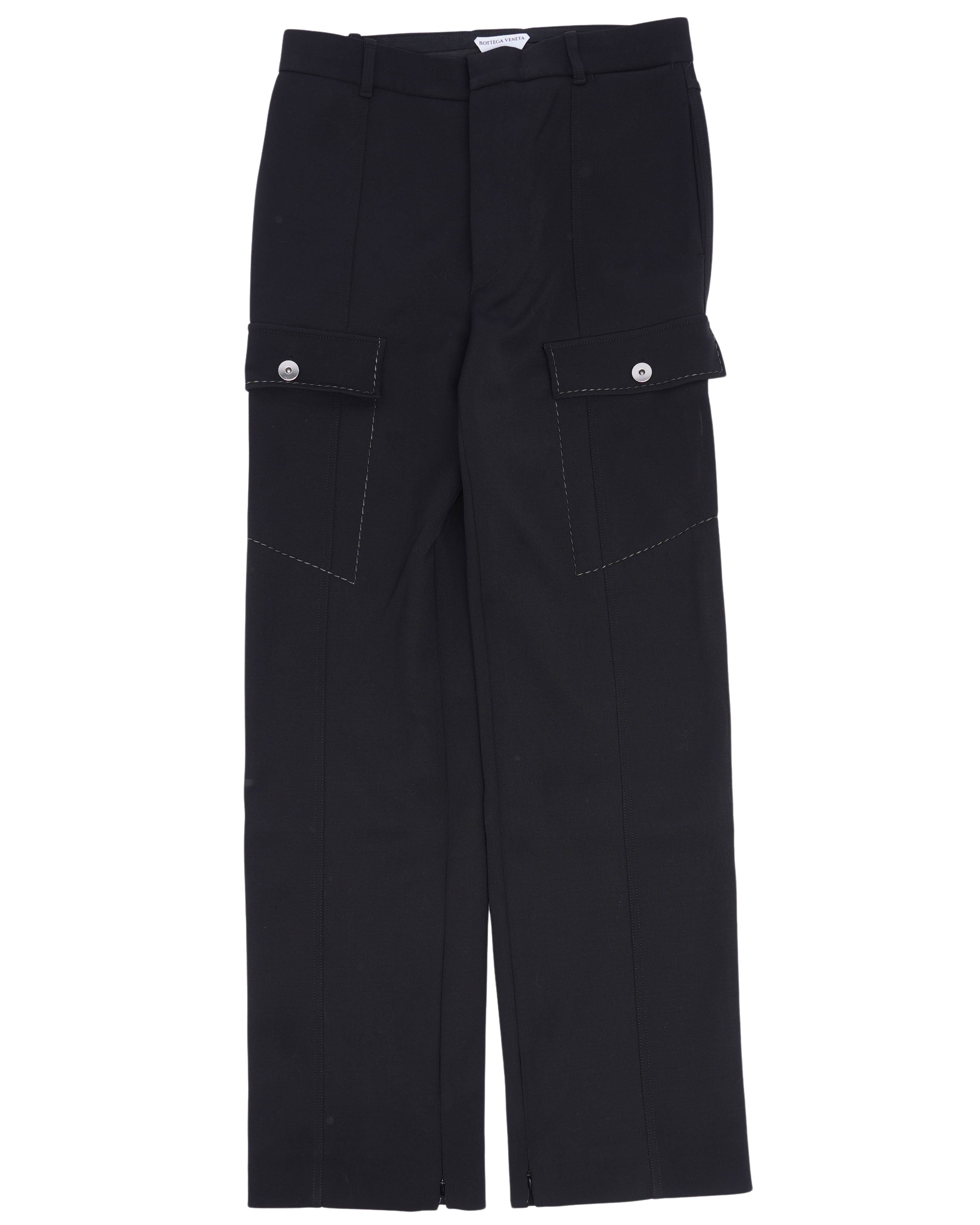 Slit-Hem Cargo Pants