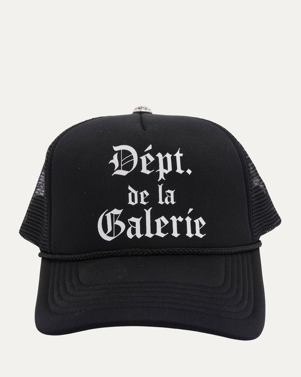 Old English Dépt. de la Galerie Silver Embellished Trucker Hat