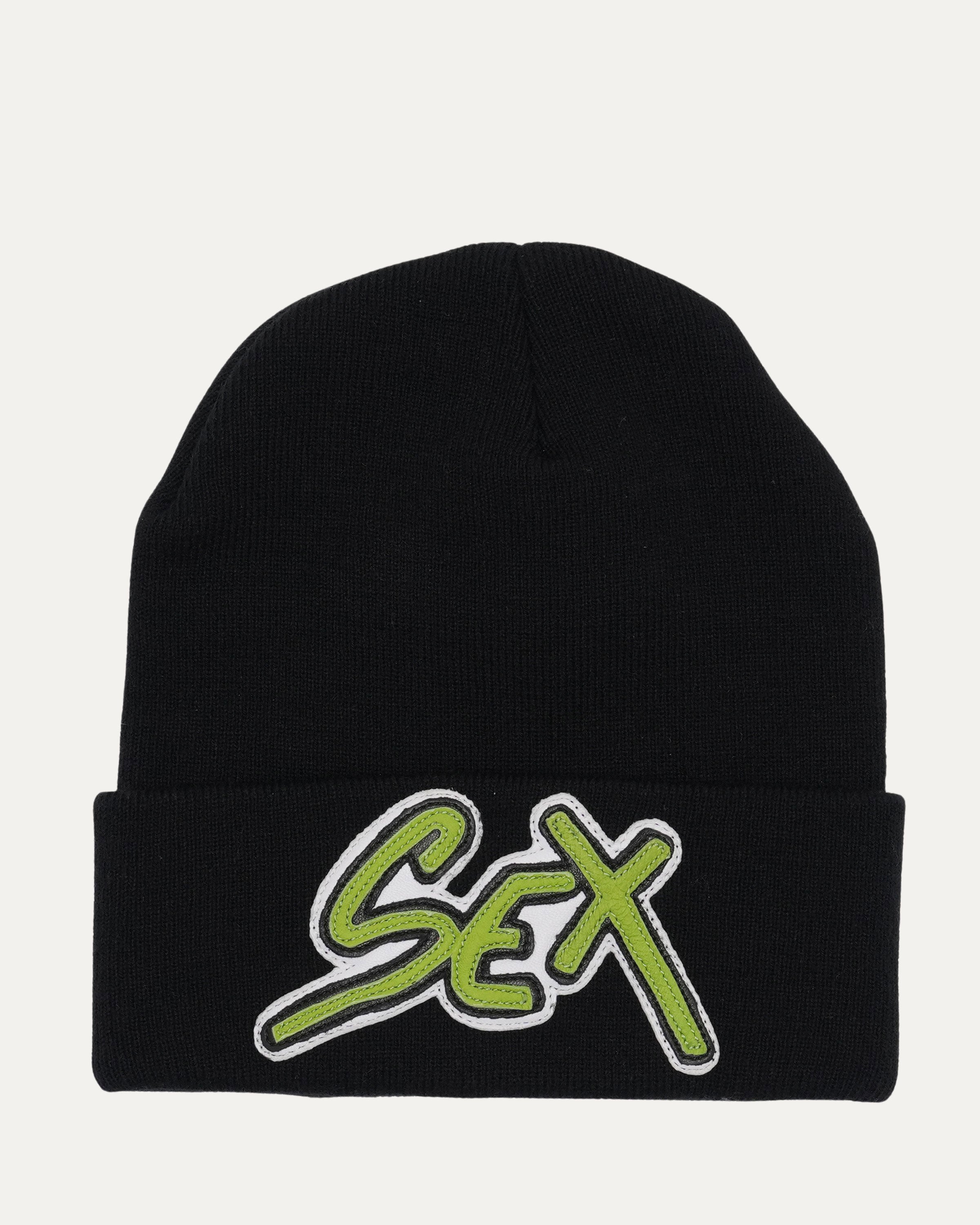 帽子 chromehearts matty boy sex patch beanie Chrome Hearts x Matty Boy 1/1 Sample Leather Patch Sex Records