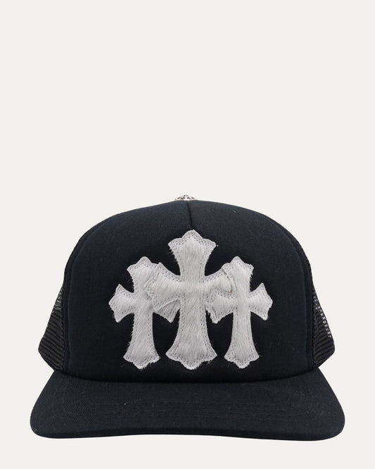Pony Hair Cross Patch Trucker Hat