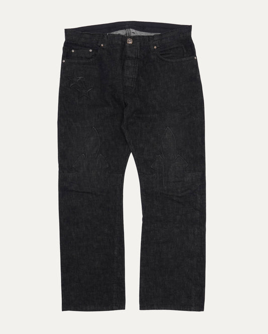 Star Patch Fleur Knee Jeans