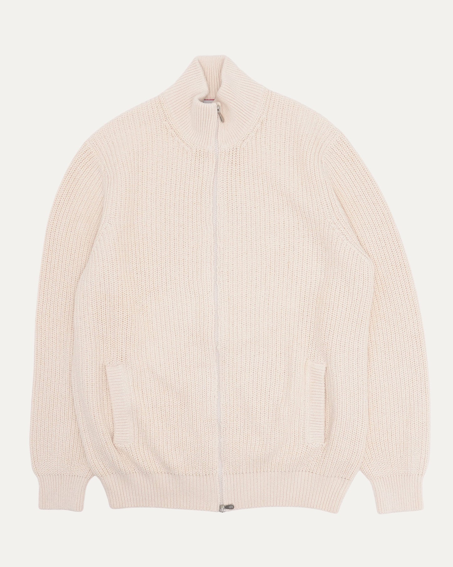 Ribbed Zip Up Sweater