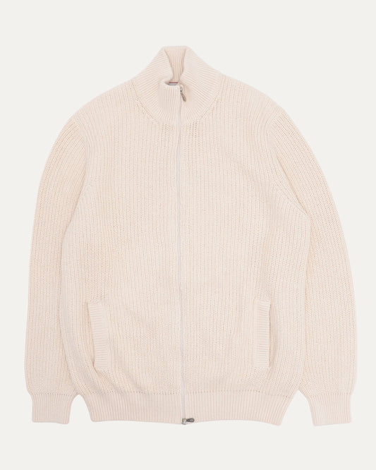 Ribbed Zip Up Sweater