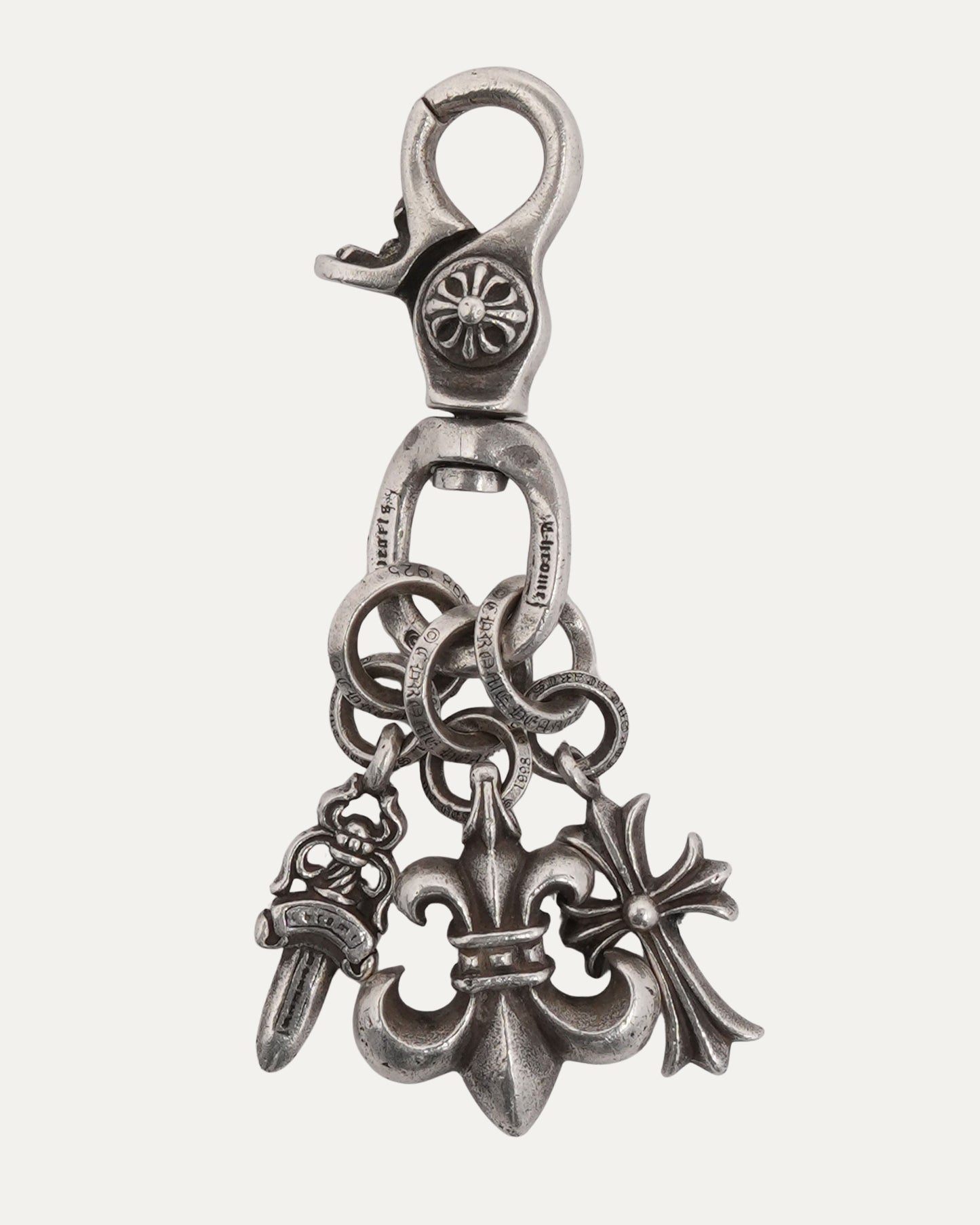 Multi-Charm Keychain Clip