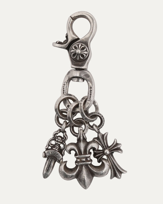 Multi-Charm Keychain Clip