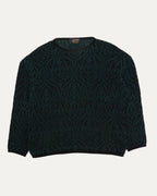 Pour Equator Patterned Knit Sweater
