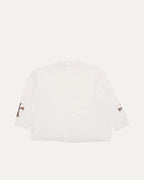 Silk Cashmere Blend Cross Patch Sweater
