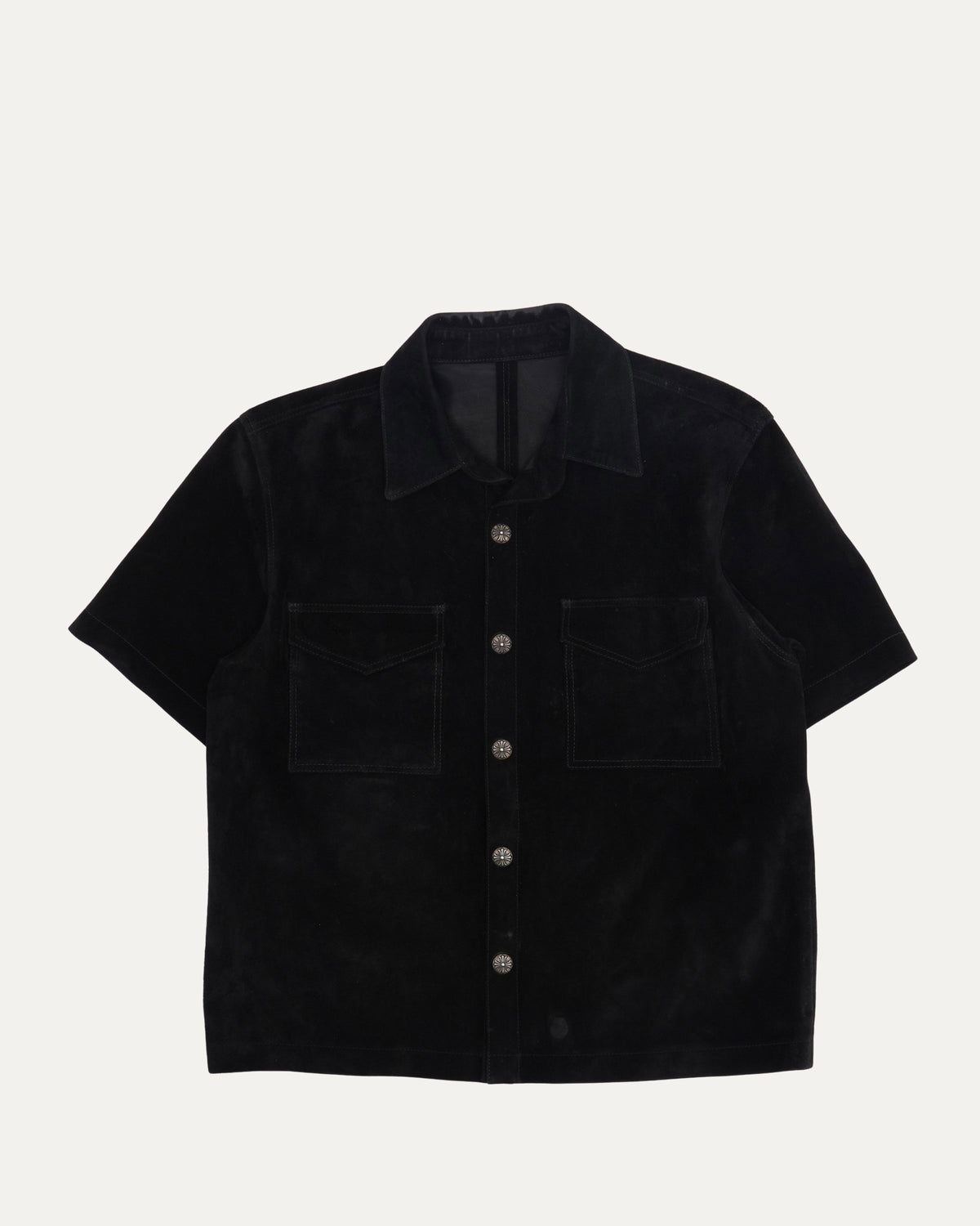 Suede Short Sleeve Shirt