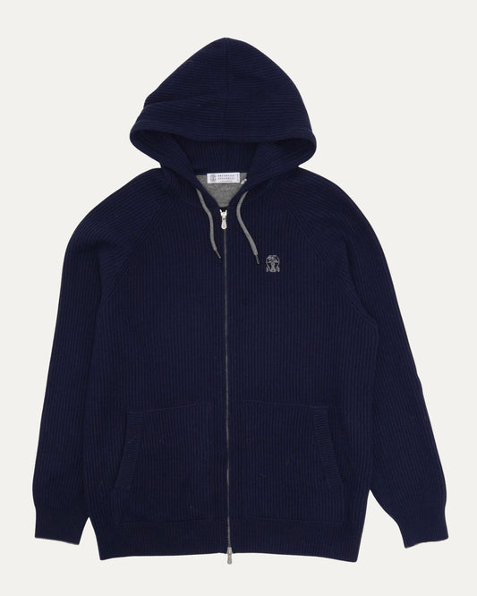 Cashmere Zip Up Hoodie
