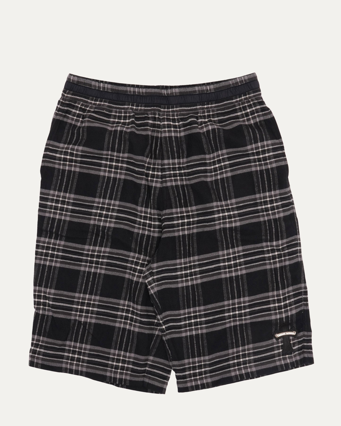 After School Cross Patch Flannel Shorts
