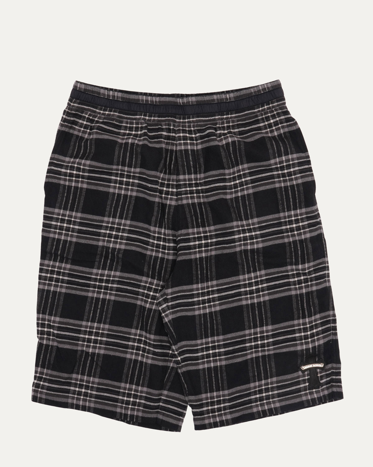 After School Cross Patch Flannel Shorts
