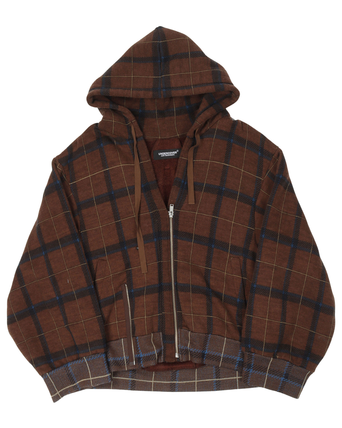 Plaid Half Zip Sweatshirt