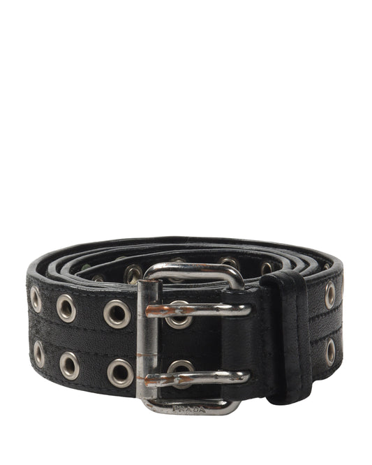 Leather Grommet Belt