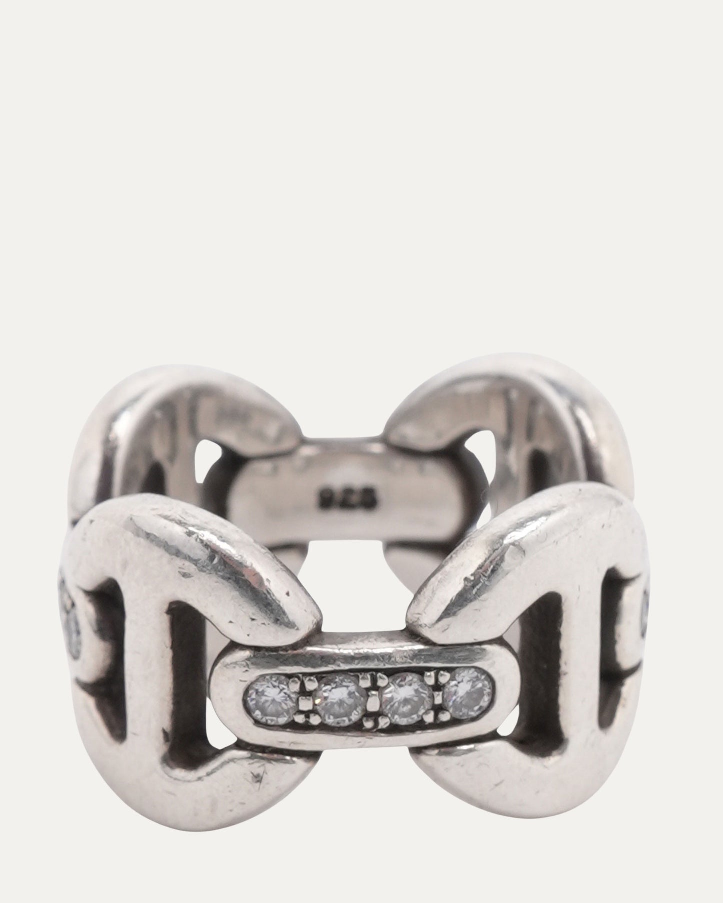 Diamond Quad Link Ring