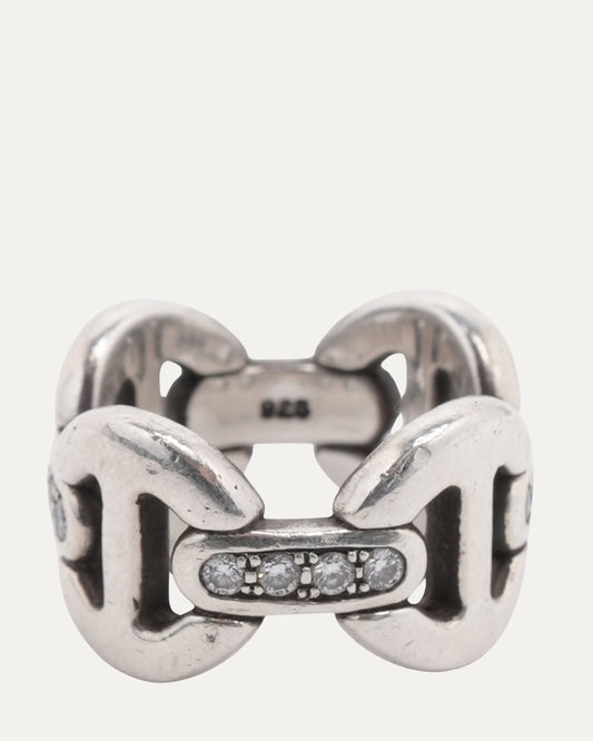 Diamond Quad Link Ring