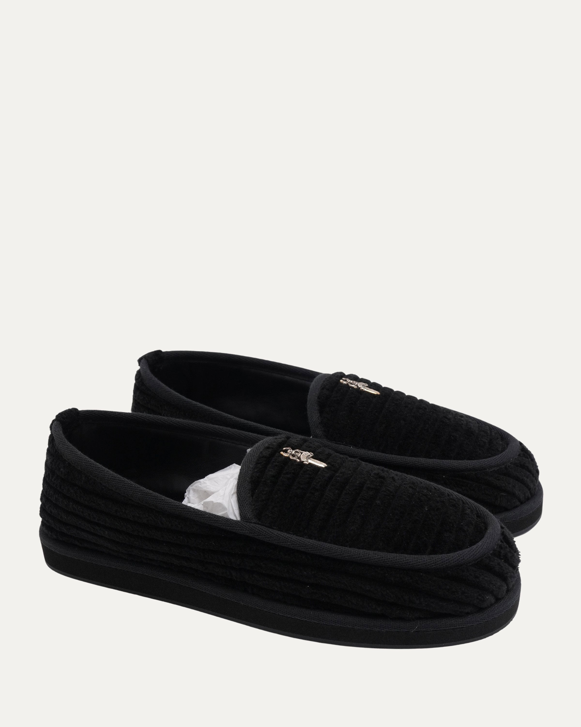 ちゃ 10182 Chrome Hearts Dagger Embellished Heavy Cord House Shoes – Justin Reed