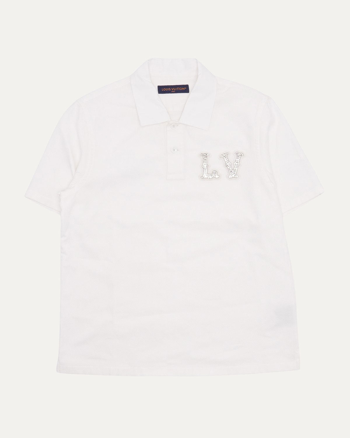 Rhinestone Embellished Polo