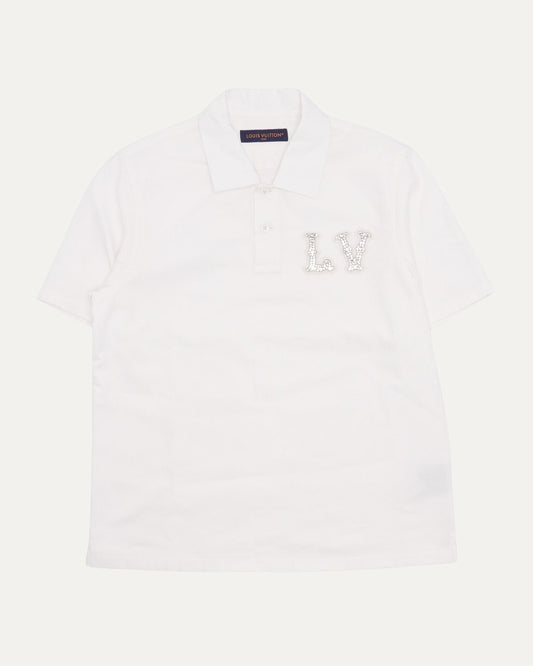 Rhinestone Embellished Polo