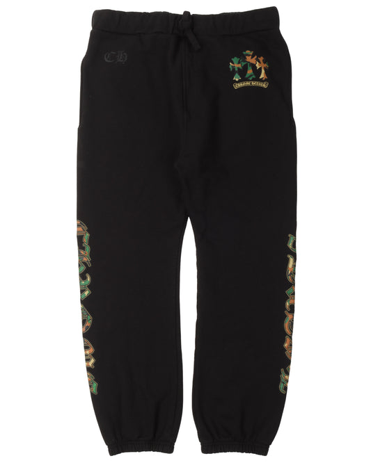 Camouflage Cemetery Cross Sweatpants