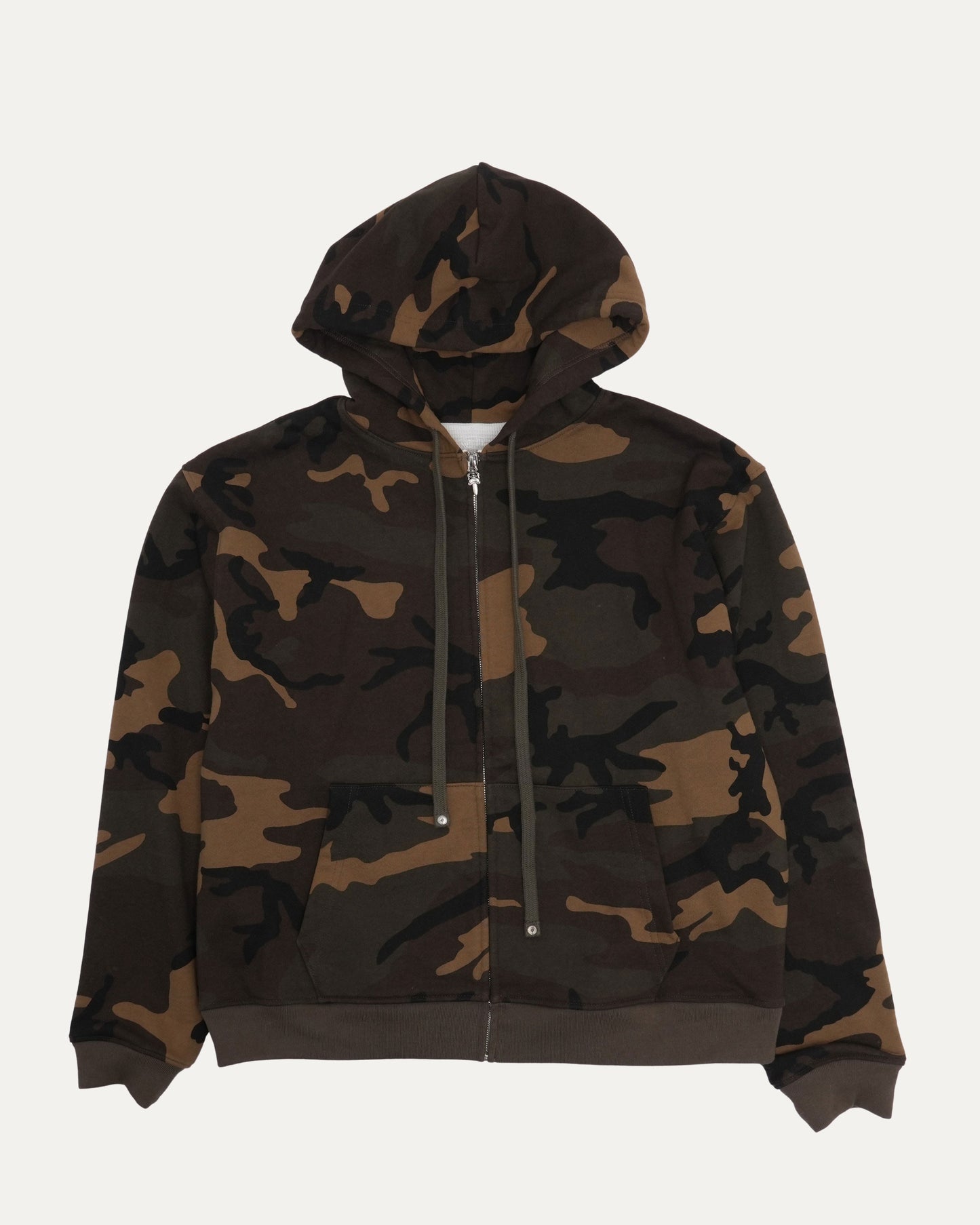 Camouflage Cross Patch Thermal Hoodie