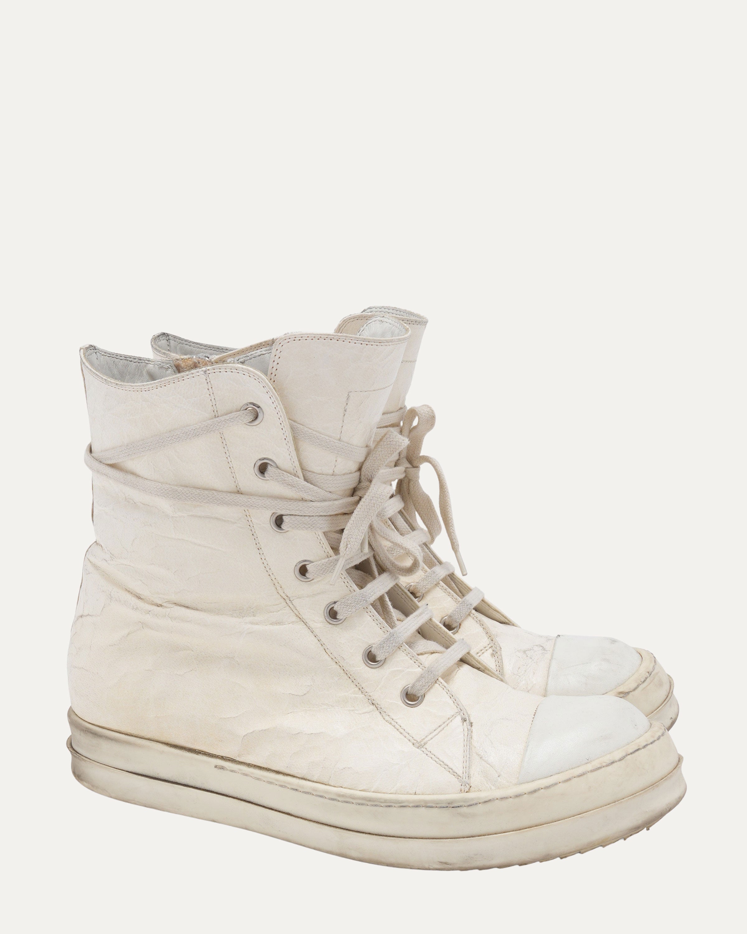 High Top Deerskin Ramones Sneakers