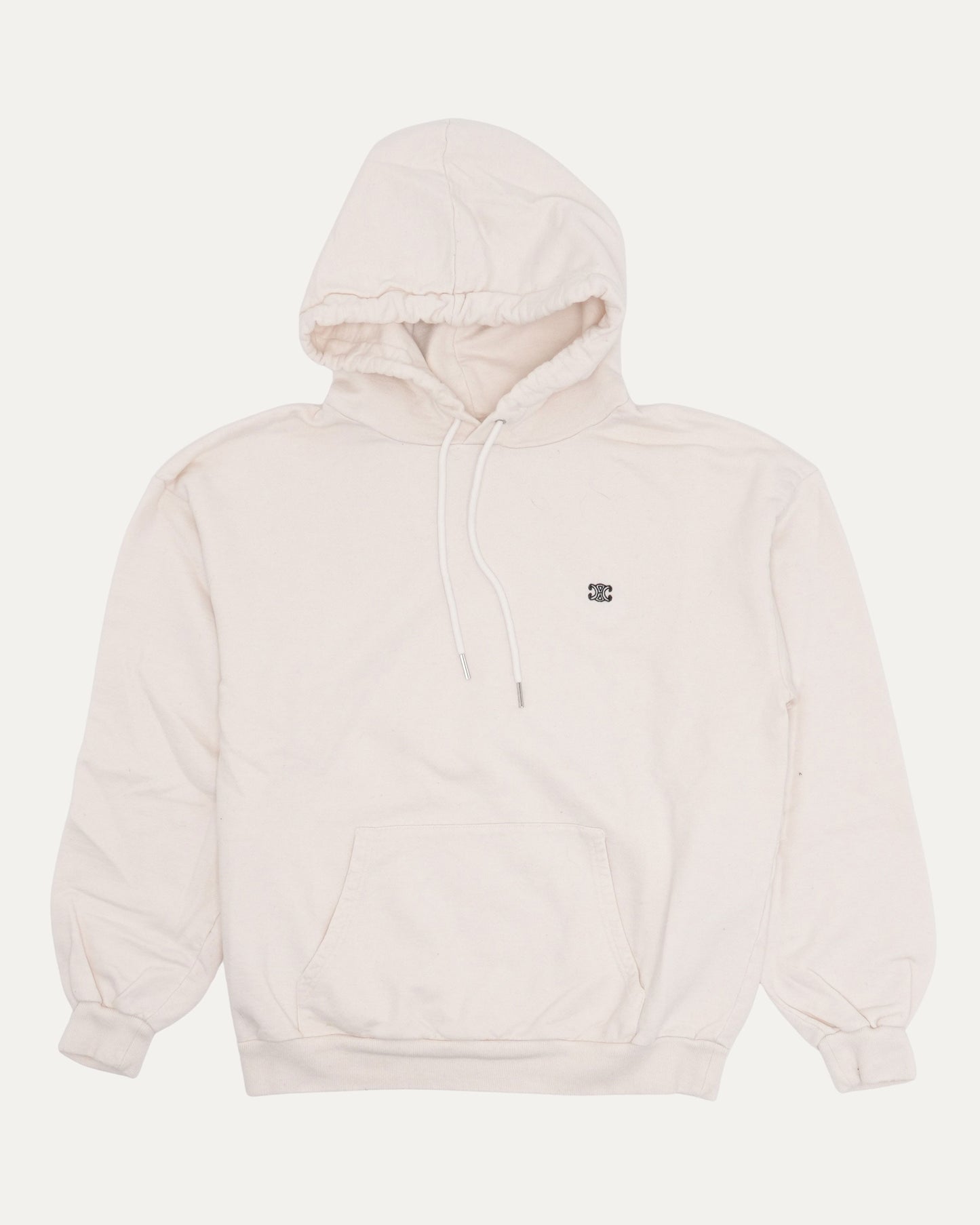 Embroidered Logo Cropped Hoodie