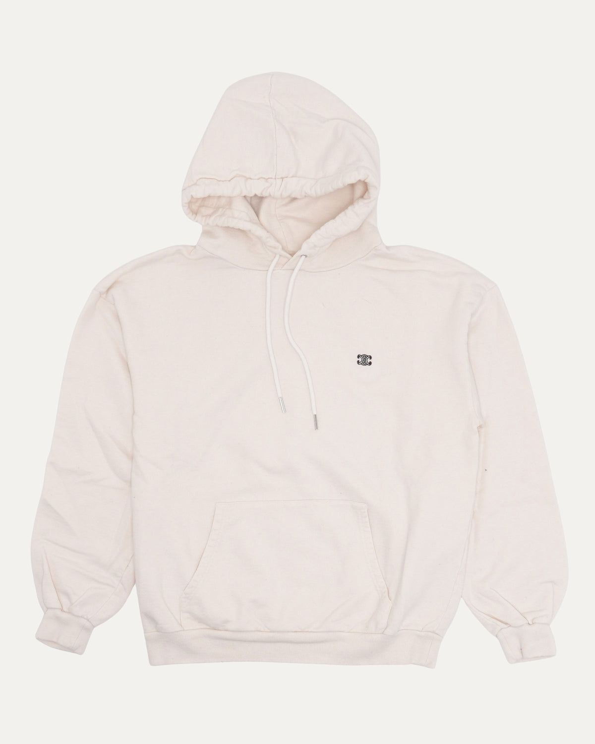 Embroidered Logo Cropped Hoodie
