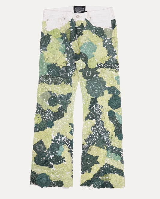 Lace Applique Jeans