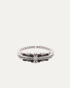 Diamond Mini Floral Cross Ring