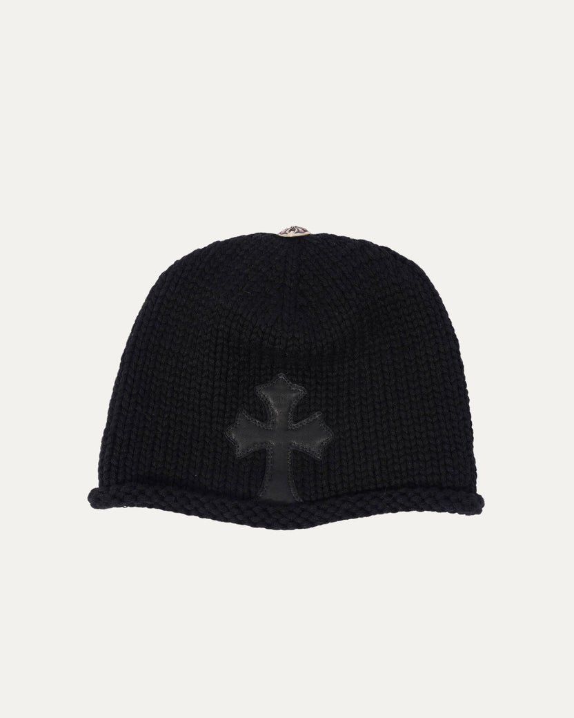 Cross Patch Cashmere Beanie