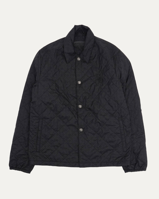 CH Embroidered Monogram Quilted Shirt Jacket