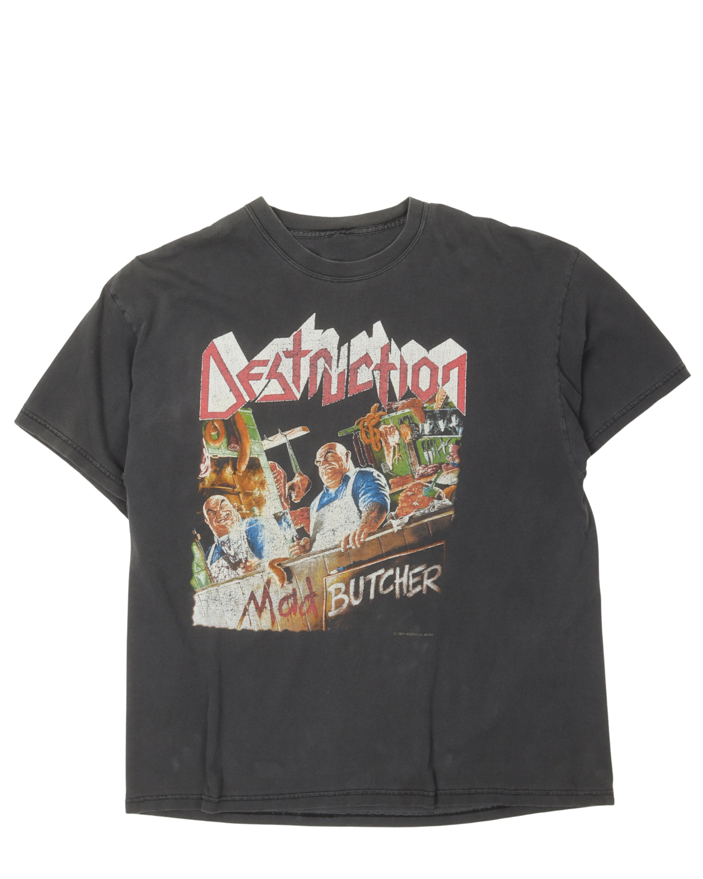 Destruction 'Mad Butcher' Official Band T-Shirt – Black, 100% Cotton Unisex Tee