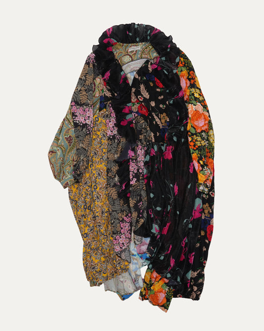 FW 2016 Patchwork Floral Runway Dress