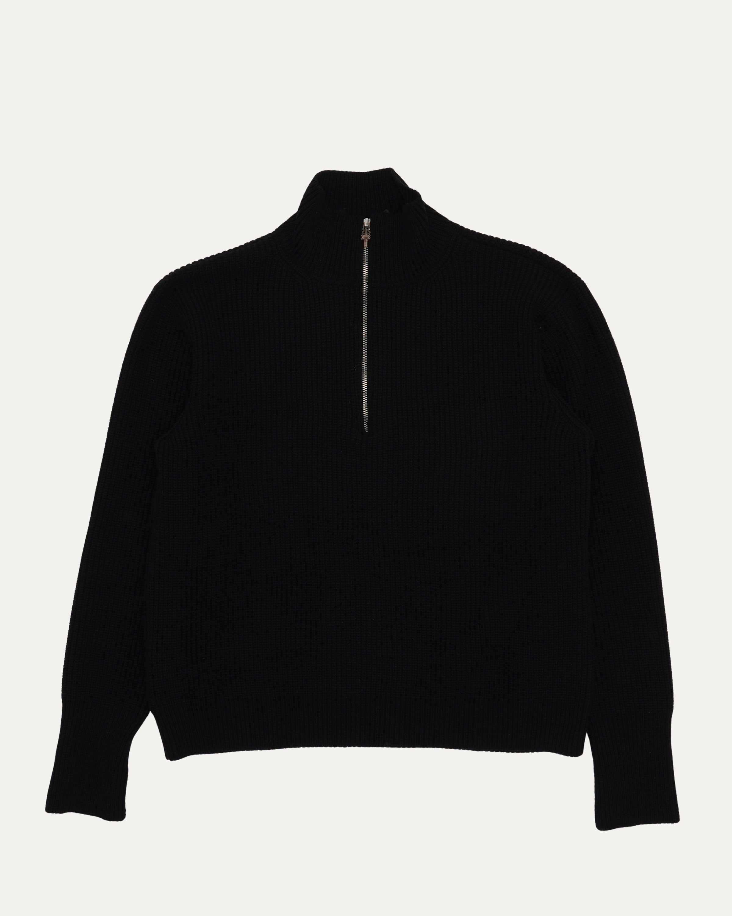 Chrome Hearts Cashmere Cross Patch Quarter Zip Sweater – Justin Reed