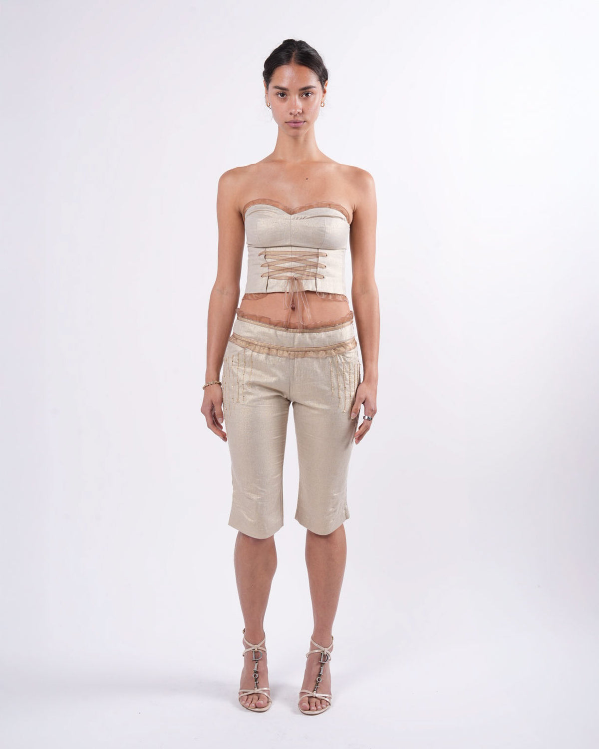 Linen Set With Ribbon Detail