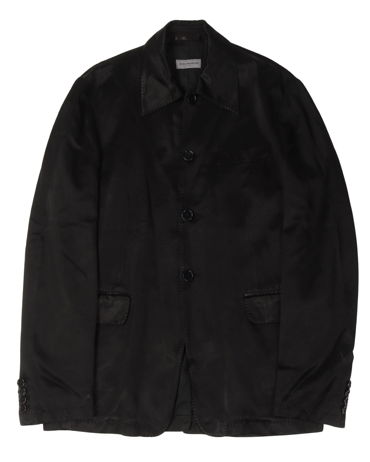 Gleaming Cupro Sample Blazer