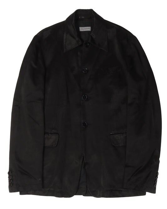 Gleaming Cupro Sample Blazer