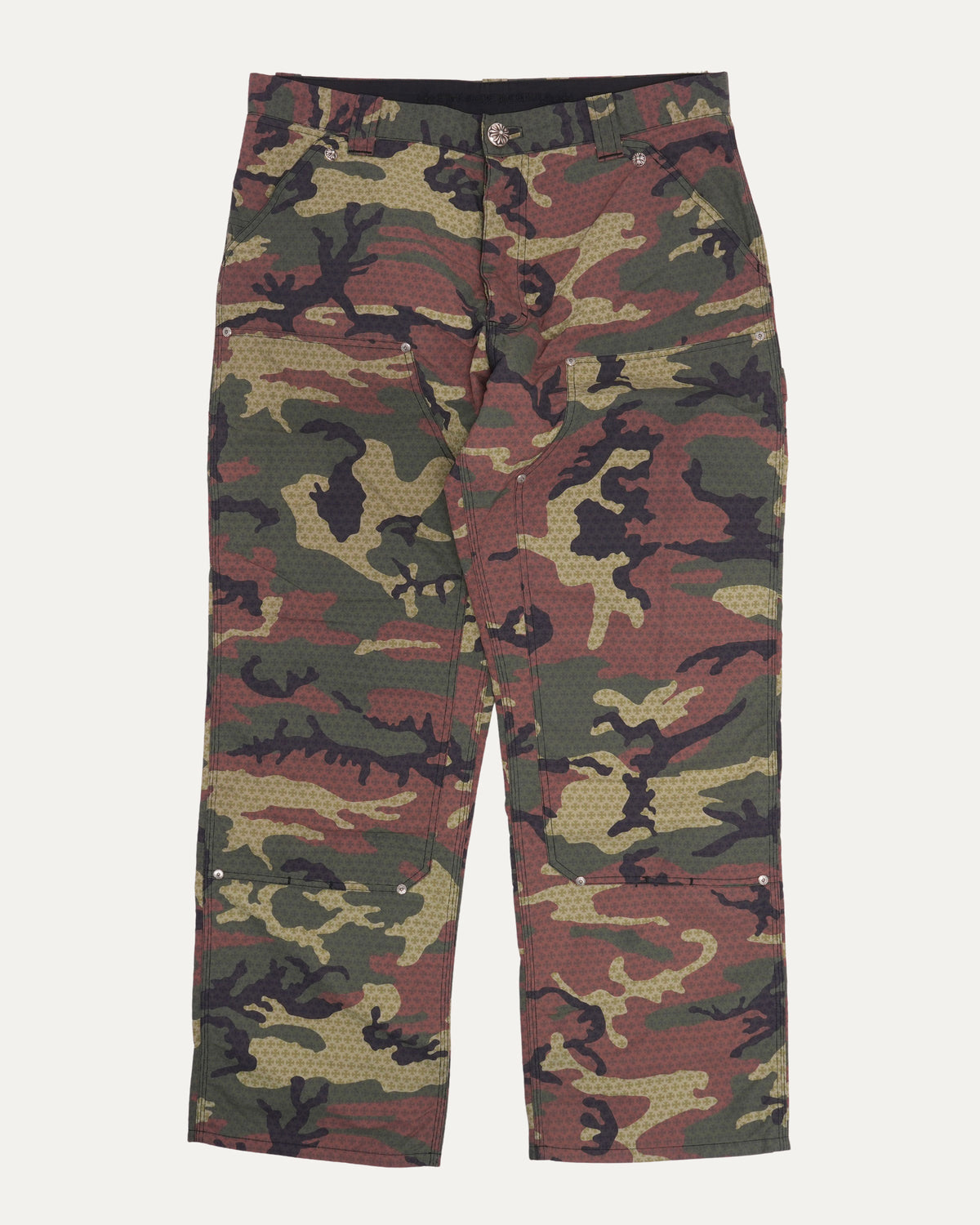 Camouflage Nylon Double Knee Pants