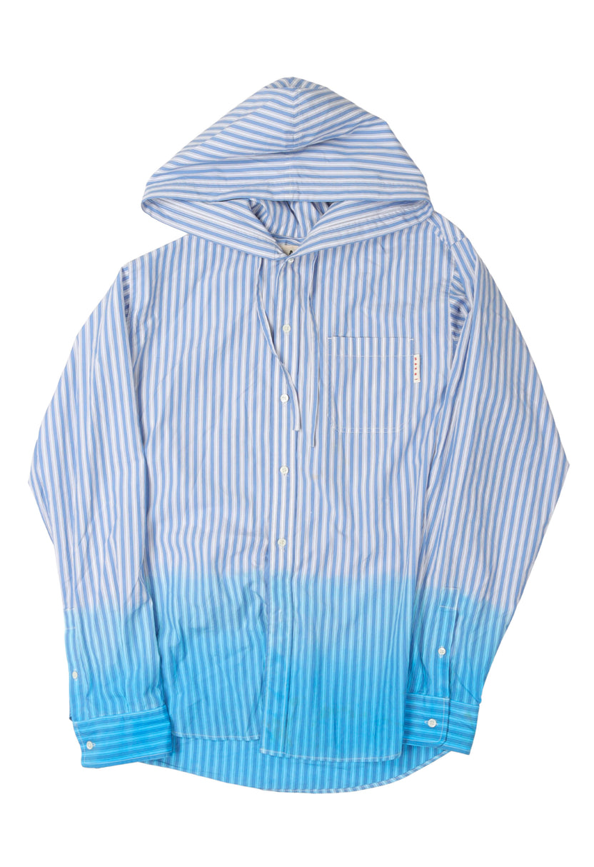 Hooded Button-Down Shirt