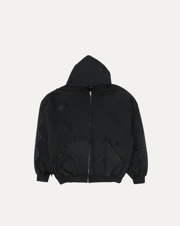 FW23 Paris Moon Zip-Up Hoodie