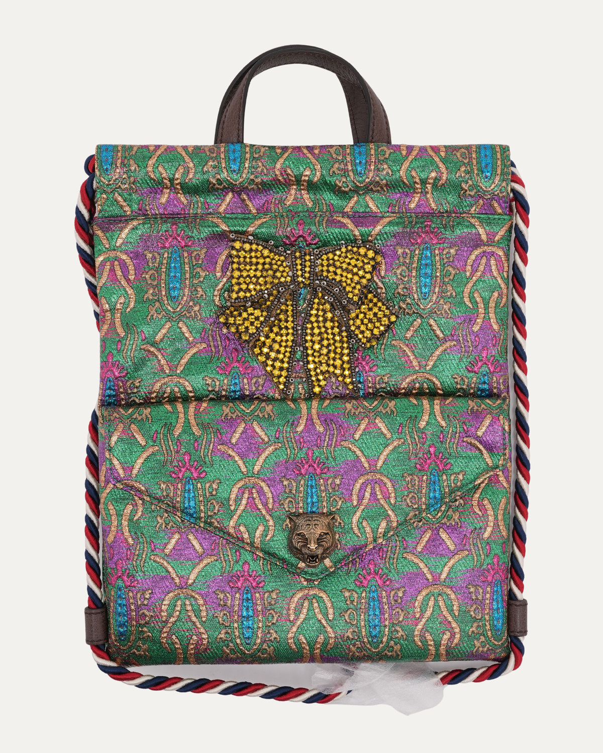 Brocade Animalier Bow Backpack