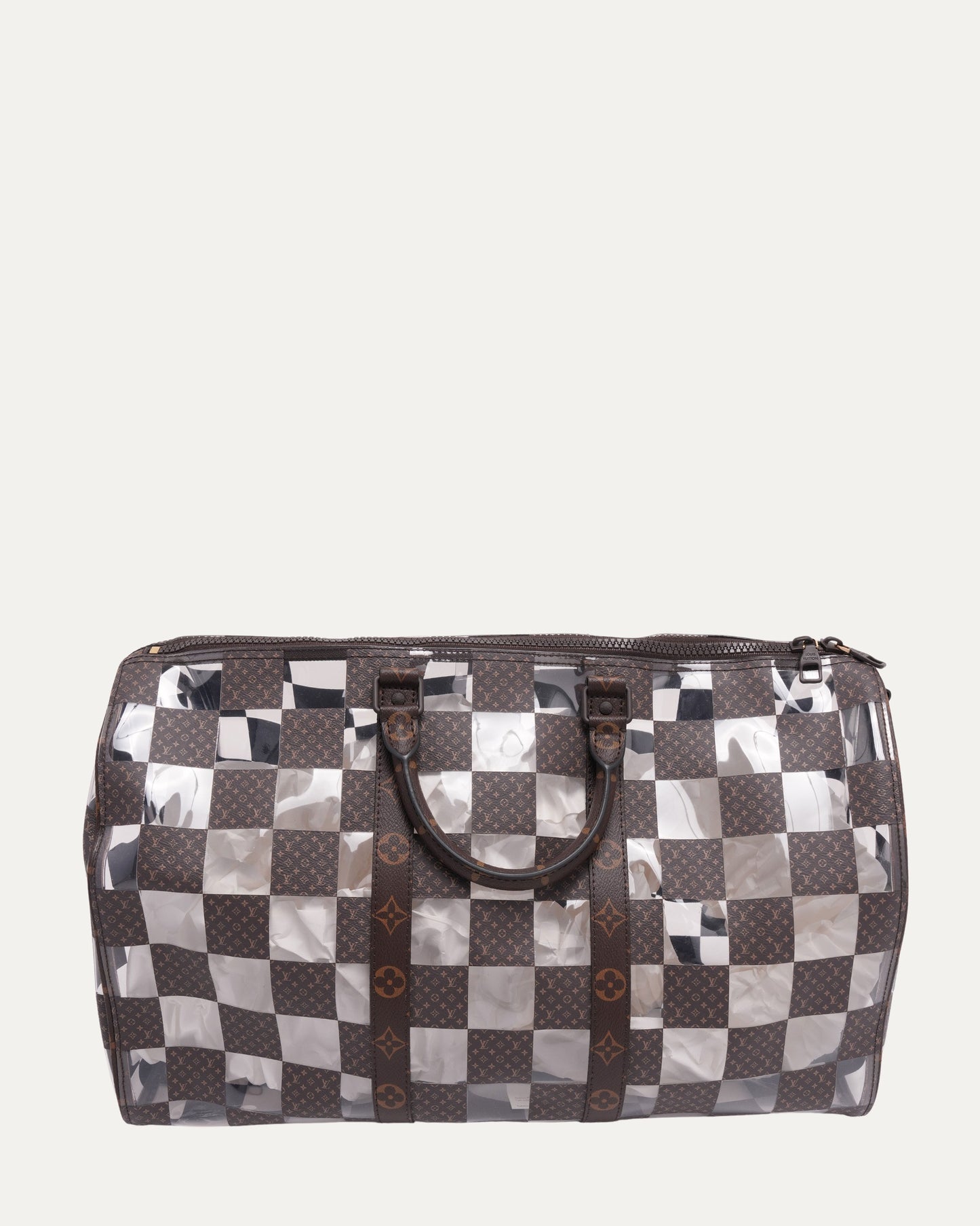 PVC Damier Monogram Keepall Bandouliere 50