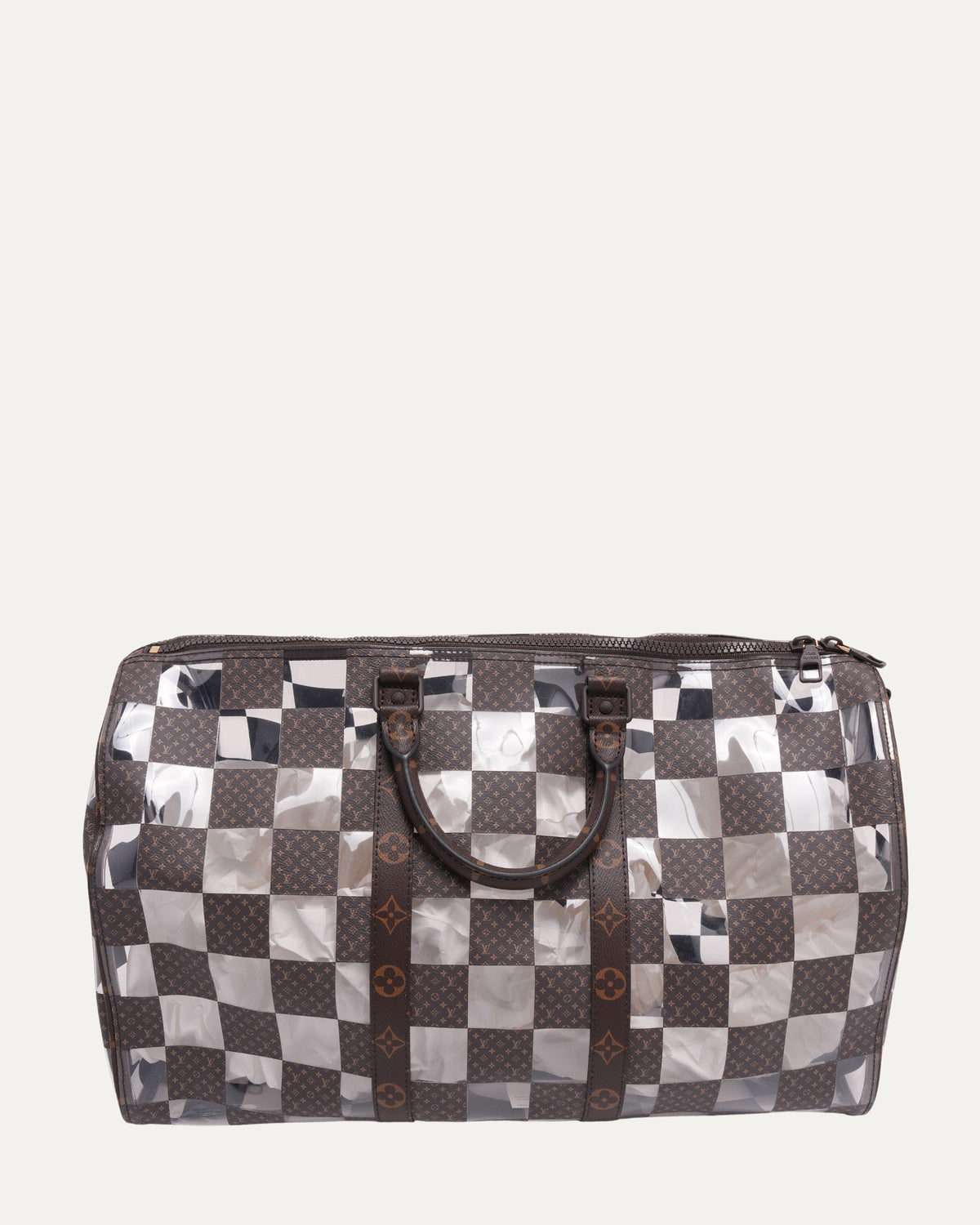 PVC Damier Monogram Keepall Bandouliere 50