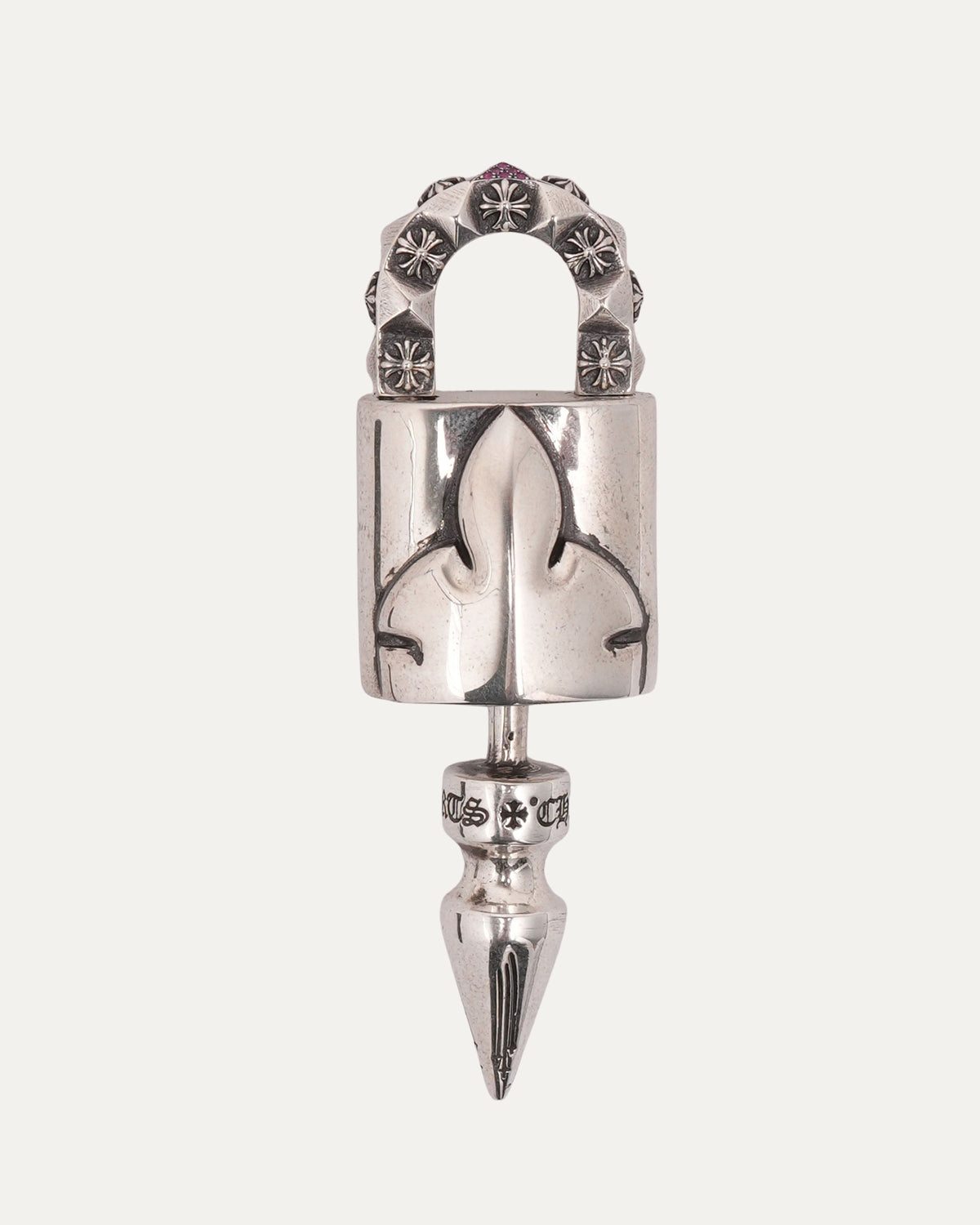 Pink Sapphire Fleur Lock & Key