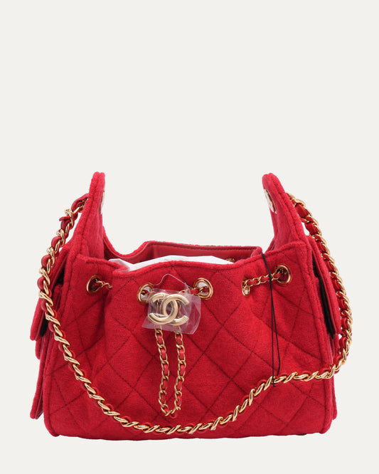 Felt Quilted Mini 25 Hobo Bag